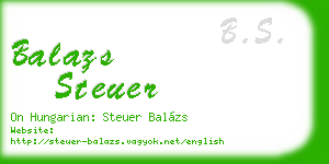balazs steuer business card